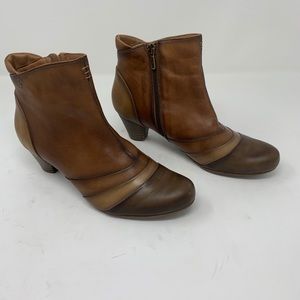 Pinkolinos Vintage Rare Multicolored Brown Booties Size 7.5